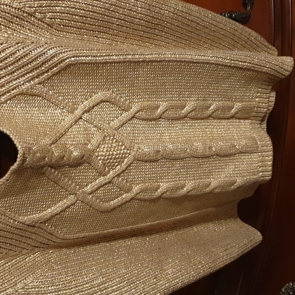 Kika Vargas X Target Gold Knit Tank Sweater sz 2X - Picture 3 of 6